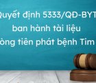 Quyết định 5333/QĐ-BYT năm 2020 về tài liệu chuyên môn “Dự phòng tiên phát bệnh Tim mạch” do Bộ Y tế ban hành
